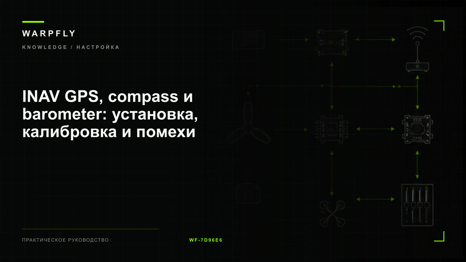 INAV GPS, compass и barometer: установка, калибровка и помехи — обложка WARPfly