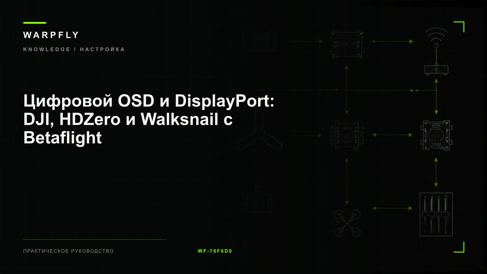 Цифровой OSD и DisplayPort: DJI, HDZero и Walksnail с Betaflight — обложка WARPfly