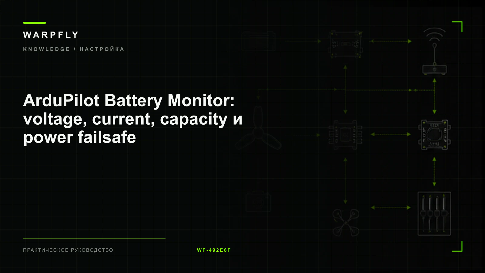 ArduPilot Battery Monitor: voltage, current, capacity и power failsafe — обложка WARPfly