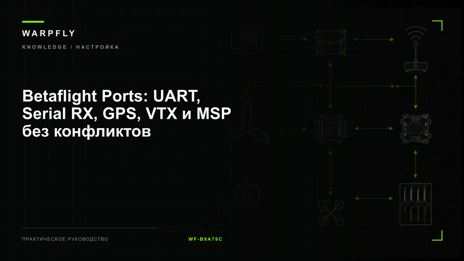 Betaflight Ports: UART, Serial RX, GPS, VTX и MSP без конфликтов — обложка WARPfly
