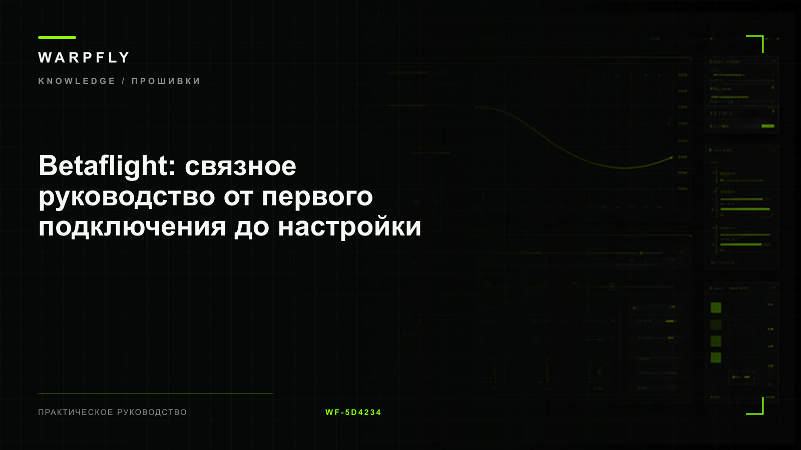 Betaflight: связное руководство от первого подключения до настройки — обложка WARPfly