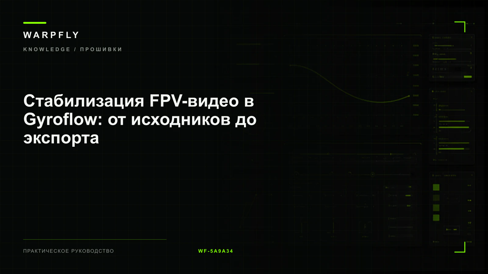 Стабилизация FPV-видео в Gyroflow: от исходников до экспорта — обложка WARPfly