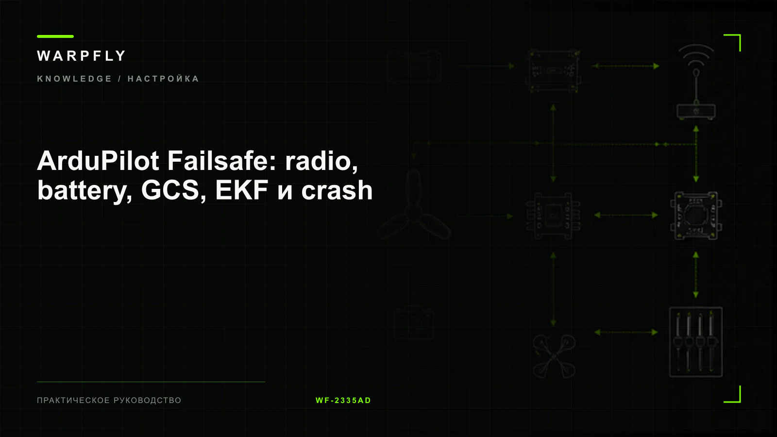 ArduPilot Failsafe: radio, battery, GCS, EKF и crash — обложка WARPfly